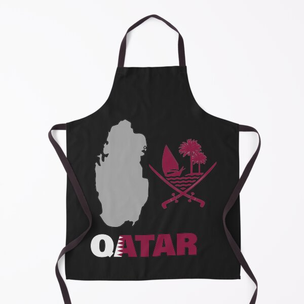 Item preview, Qatar Flag Map designed and sold by AnimalsDH305.