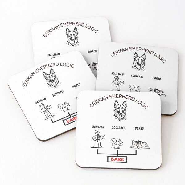 Item preview, Funny German Shepherd Logic designed and sold by PetPeeveDesigns.