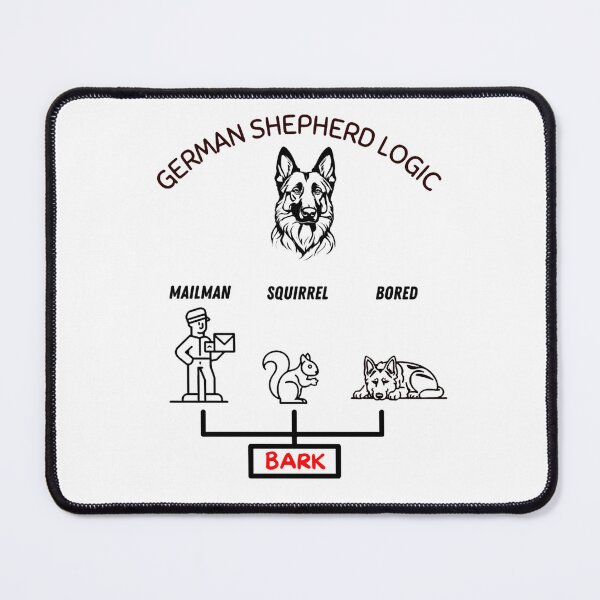 Item preview, Funny German Shepherd Logic designed and sold by PetPeeveDesigns.