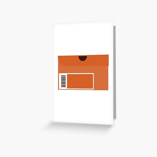 Orange Shoebox Greeting Card