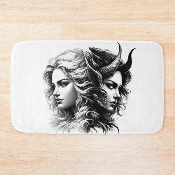 Item preview, “The angel and the devil: a two-faced woman” designed and sold by CHRIST5000.