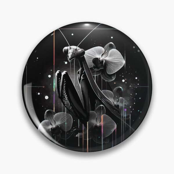 Item preview, Monochromatic Praying Mantis Ghost Orchid Within Rainbow Colors designed and sold by TomFrontierArt.
