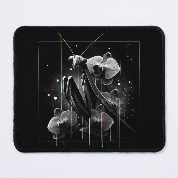 Item preview, Monochromatic Praying Mantis Ghost Orchid Within Rainbow Colors designed and sold by TomFrontierArt.