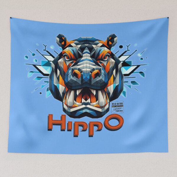 Item preview, hippo - wild nature collection designed and sold by Cabrasco.