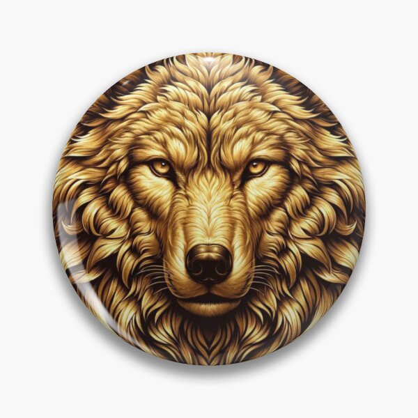 Item preview, Gold wolf designed and sold by IdeaPerla.