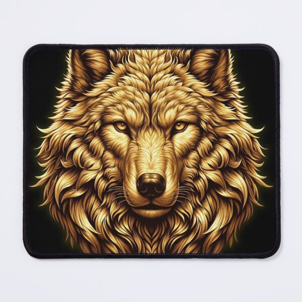Item preview, Gold wolf designed and sold by IdeaPerla.