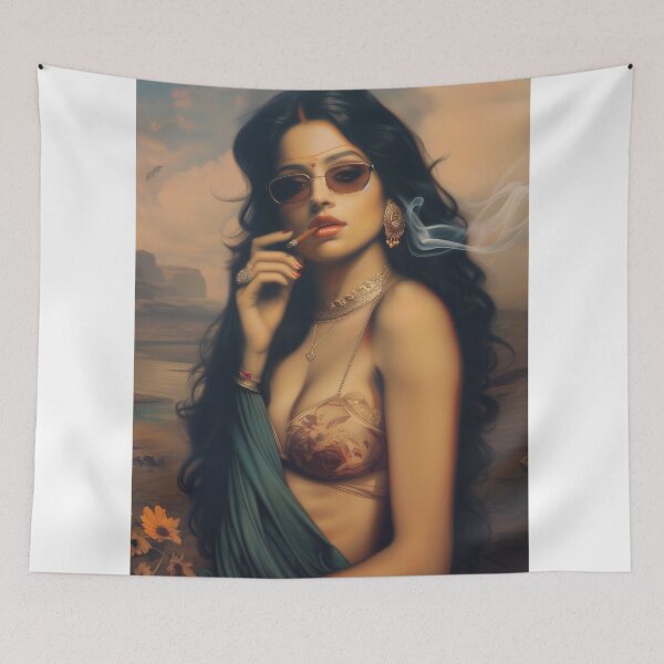 Item preview, Beautiful Modern Woman Smoking  designed and sold by Rockwpapart.