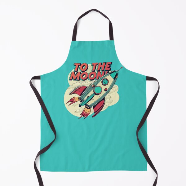 Item preview, To The Moon Retro Rocket designed and sold by SplendidThings.