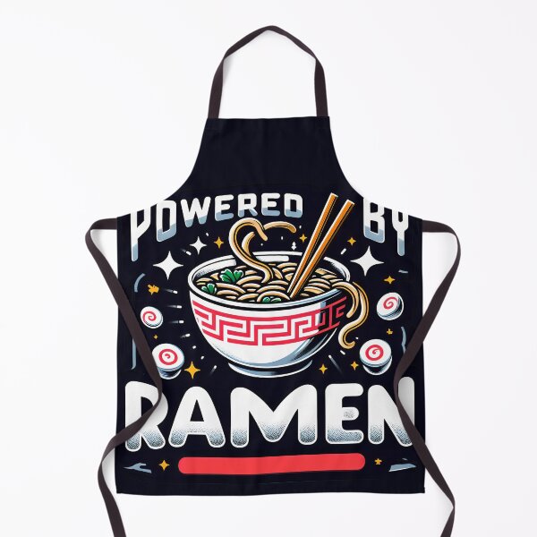 Item preview, Powered by Ramen, typography, Ramen Bowl,PUN designed and sold by maxmaj.