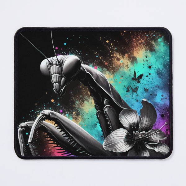 Item preview, Monochromatic Praying Mantis Ghost Orchid Rainbow Colors designed and sold by TomFrontierArt.