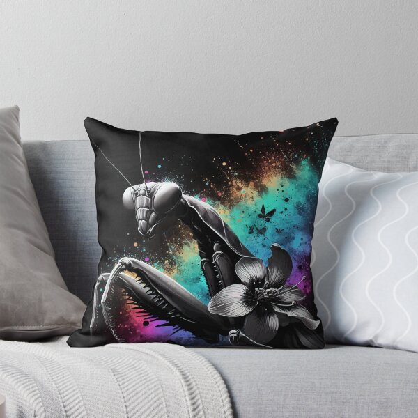 Item preview, Monochromatic Praying Mantis Ghost Orchid Rainbow Colors designed and sold by TomFrontierArt.