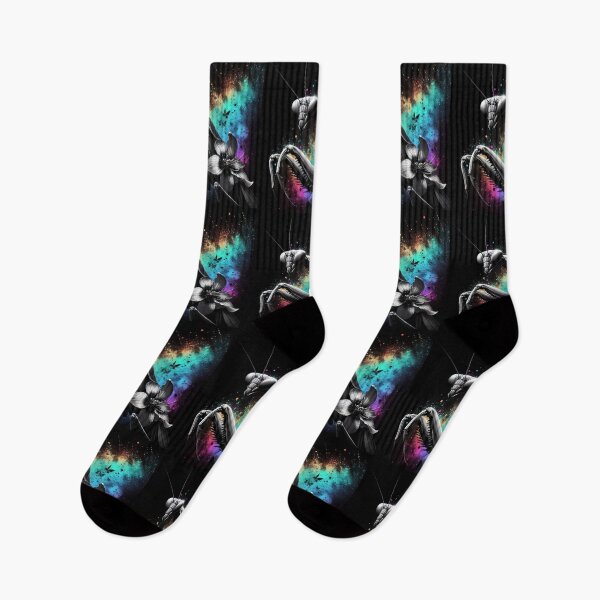 Item preview, Monochromatic Praying Mantis Ghost Orchid Rainbow Colors designed and sold by TomFrontierArt.