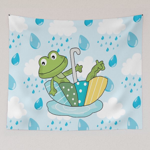 Item preview, Frog Singing in the Rain designed and sold by purplesensation.