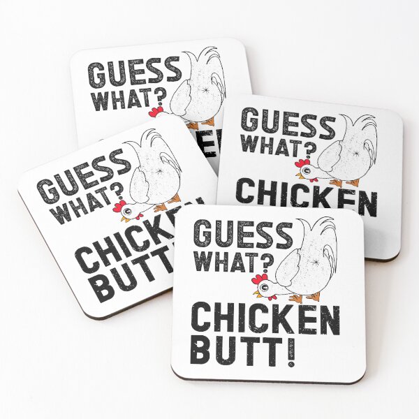 Artikelvorschau, Rate mal? Chicken Butt! Lustiges Witz-Meme, sarkastische, ikonische Grafik entworfen und verkauft von Vintage-Graphic.