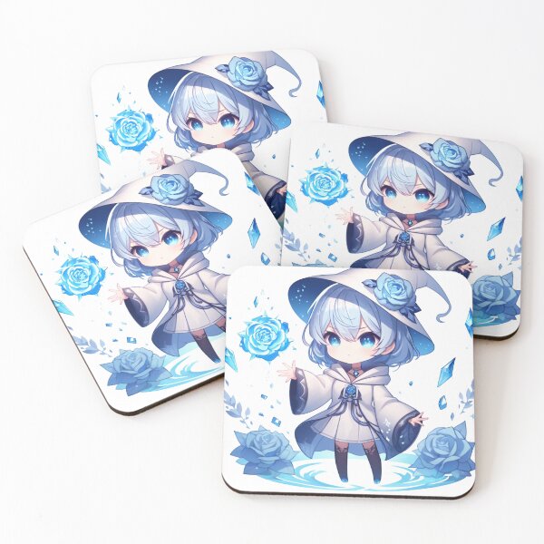 Aperçu de l'œuvre Glacial Grace : Le Mage de Glace Chibi créée et vendue par TarotDigital.