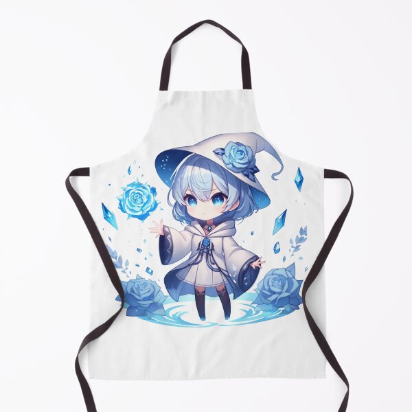 Aperçu de l'œuvre Glacial Grace : Le Mage de Glace Chibi créée et vendue par TarotDigital.