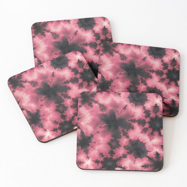 Item preview, Pink and black tie dye pattern designed and sold by patterncrow.