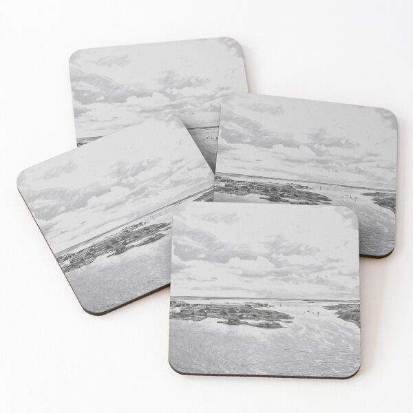 Item preview, Peaceful break: boats in the quiet harbor (full screen) designed and sold by Ink-Kreativ.