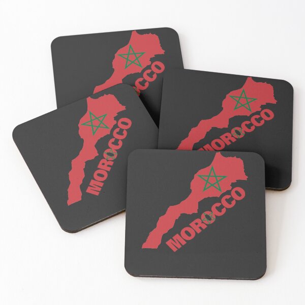 Item preview, Morocco Flag Map designed and sold by AnimalsDH305.
