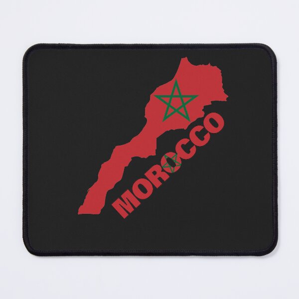 Item preview, Morocco Flag Map designed and sold by AnimalsDH305.