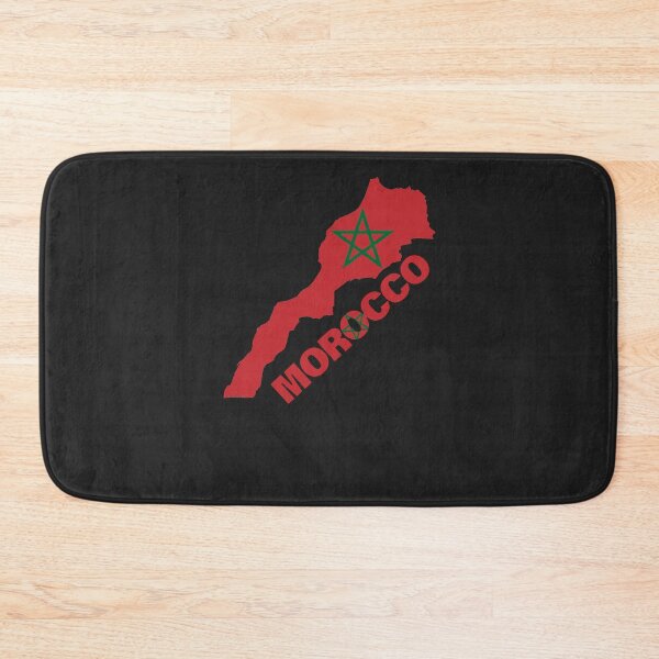 Item preview, Morocco Flag Map designed and sold by AnimalsDH305.