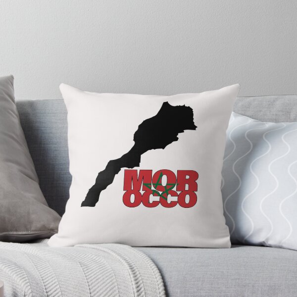 Item preview, Morocco Flag Map designed and sold by AnimalsDH305.