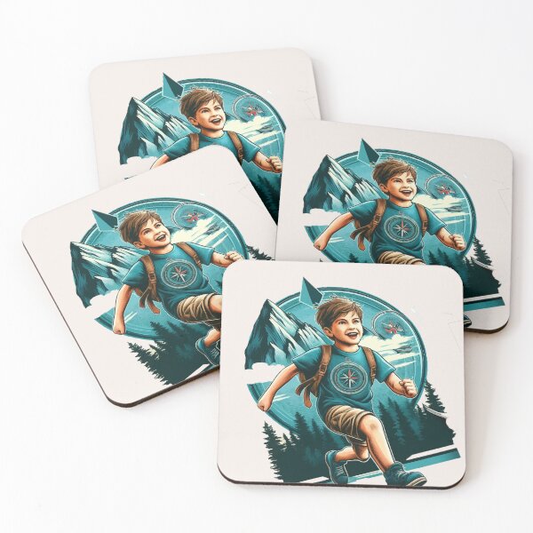 Item preview, Adventure Awaits: Young Explorer with Compass Illustration designed and sold by FarBeyound.