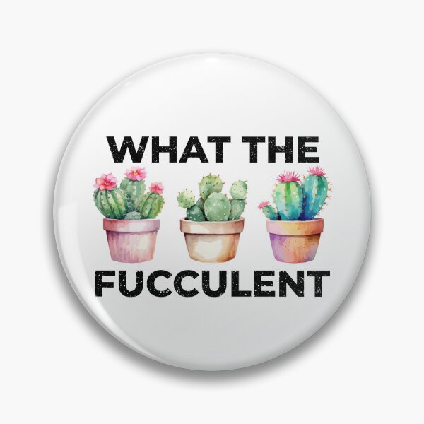 Item preview, What the Fucculent Cactus Succulents Plants Gardening Funny Play Words Retro Graphic designed and sold by Vintage-Graphic.