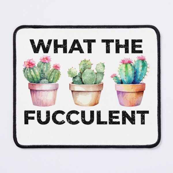 Item preview, What the Fucculent Cactus Succulents Plants Gardening Funny Play Words Retro Graphic designed and sold by Vintage-Graphic.