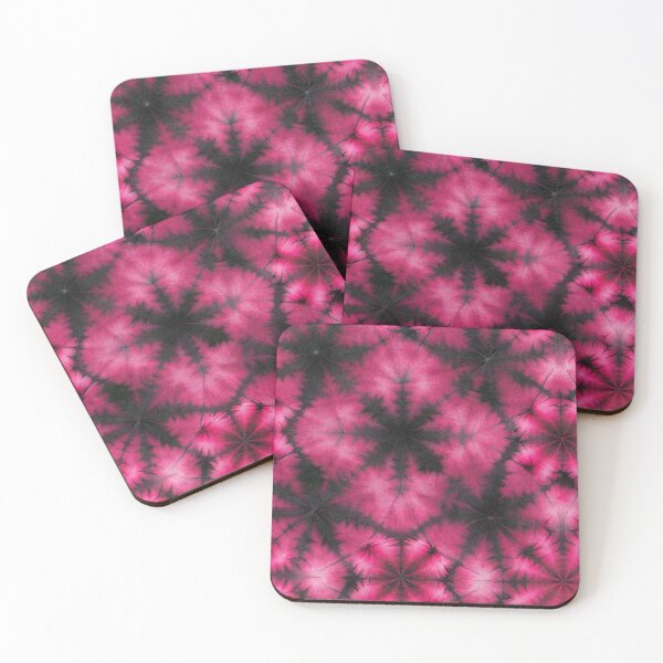 Item preview, Pink and black tie dye pattern designed and sold by patterncrow.