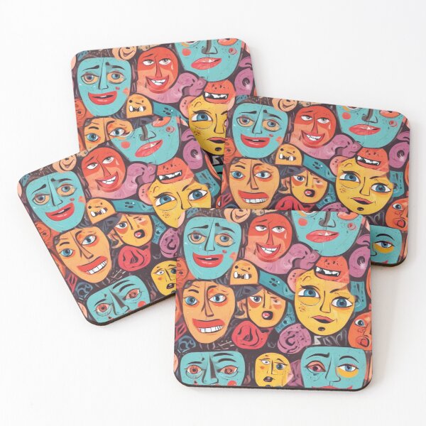 Item preview, social comments caricature pattern design designed and sold by Anshu3813.