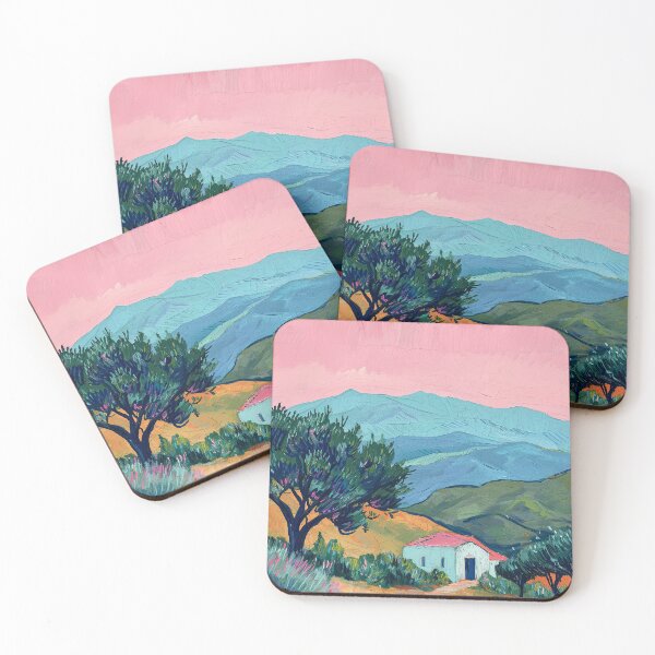 Item preview, Matisse Style, Nature, Mountains, Fauvism, Pink designed and sold by ArtHouseNiklas.
