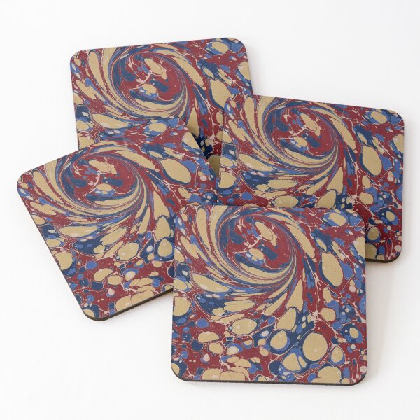 Item preview, French Curl Pattern (19th century) - Vintage Marbled Paper designed and sold by SALON DES ARTS.