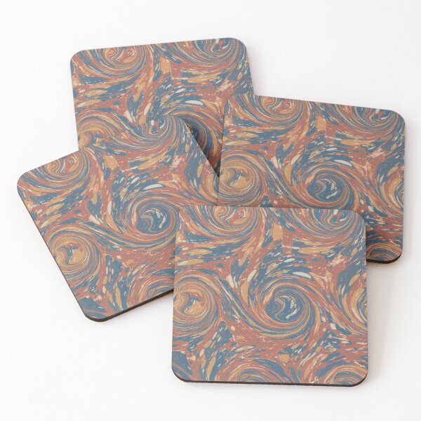 Item preview, French Curl Pattern (19th century) - Vintage Marbled Paper designed and sold by SALON DES ARTS.