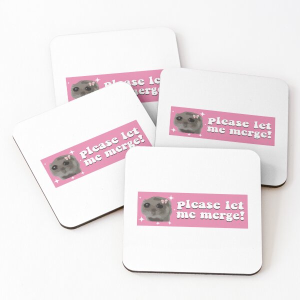 Item preview, please let me merge sad hamster bumper designed and sold by fanky-bumper.