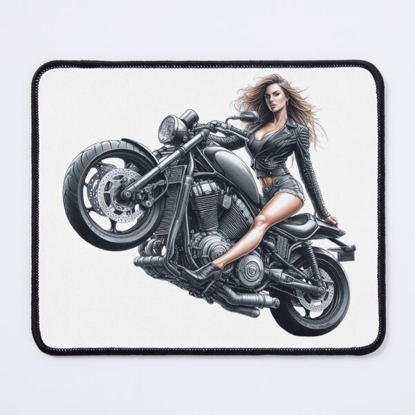 Item preview, “Wheelie Woman: the elegant stuntwoman in color” designed and sold by CHRIST5000.