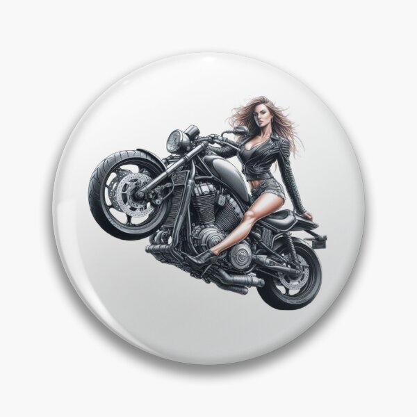 Item preview, “Wheelie Woman: the elegant stuntwoman in color” designed and sold by CHRIST5000.