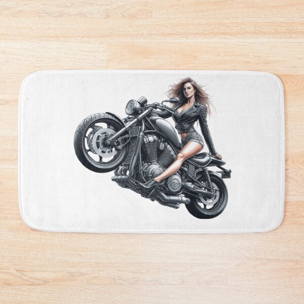 Item preview, “Wheelie Woman: the elegant stuntwoman in color” designed and sold by CHRIST5000.