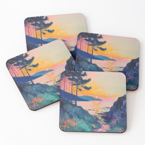 Item preview, Matisse Style, Sea, Coast, Maritime, Sunset designed and sold by ArtHouseNiklas.