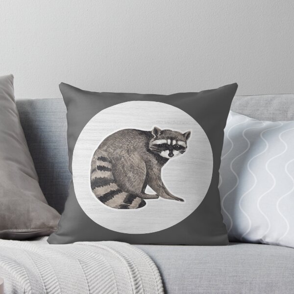 Item preview, Raccoon Watercolor Drawing designed and sold by LivingColorful.