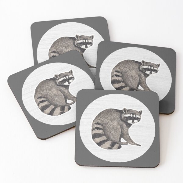 Item preview, Raccoon Watercolor Drawing designed and sold by LivingColorful.