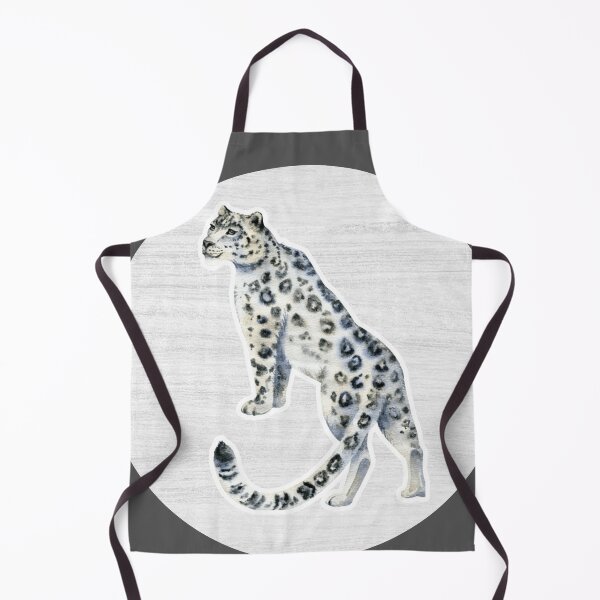 Item preview, Snow Leopard Watercolor Drawing designed and sold by LivingColorful.