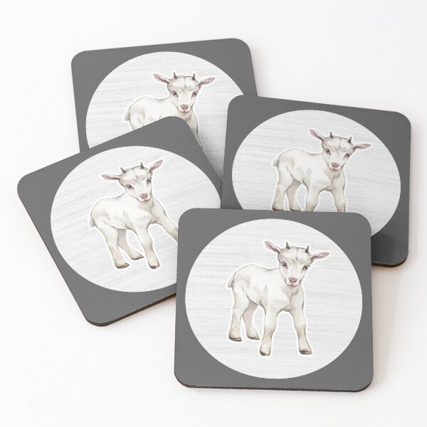 Item preview, Watercolor Drawing of a Goat designed and sold by LivingColorful.