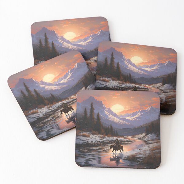 Item preview, Winter Horseback Adventure in Majestic Mountains designed and sold by Shirtastically.