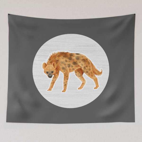 Item preview, Hyena Watercolor Drawing designed and sold by LivingColorful.