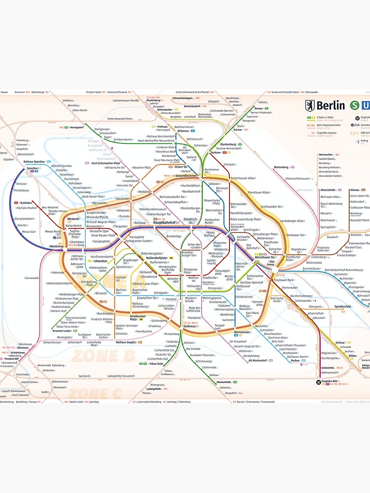 Thumbnail 3 of 3, Tapestry, New Berlin rapid transit route map (April 2, 2024) designed and sold by omelekhinpasha.