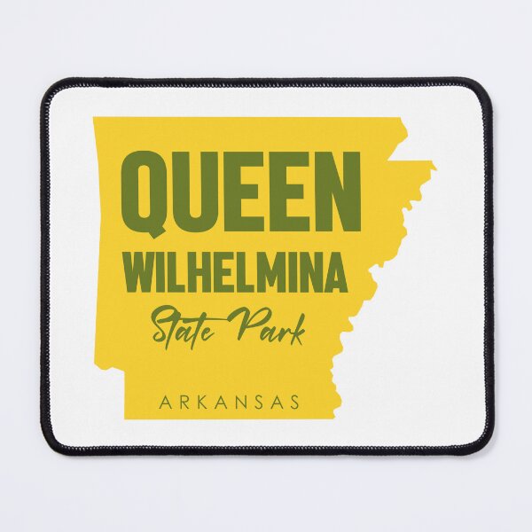 Item preview, Queen Wilhelmina State Park Arkansas Map designed and sold by bivenart.