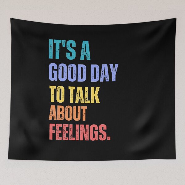 Item preview, It's a Good Day to Talk About Feelings Retro Vintage Mental Health  designed and sold by JustMeStore.