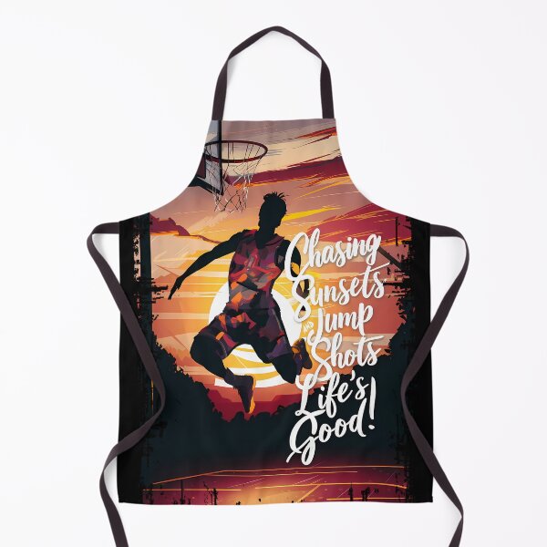 Item preview, Chasing Sunsets & Jump Shots Lifes Good Basketball designed and sold by ZanyPaintbrush.