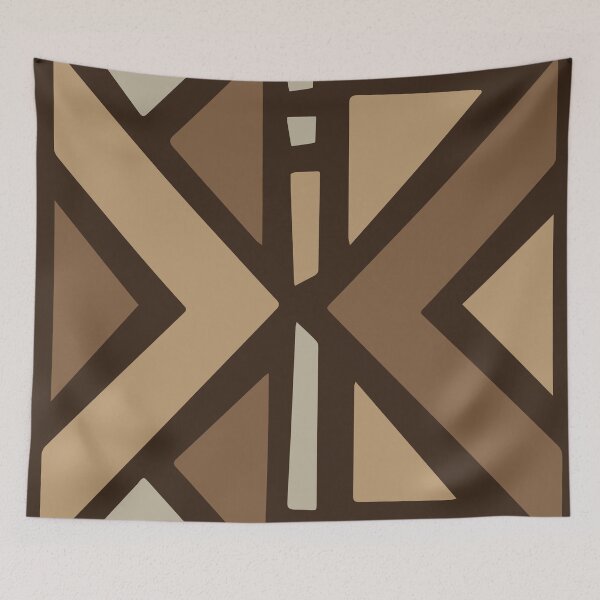 Item preview, African bogolan cloth artwork designed and sold by Wolagno.